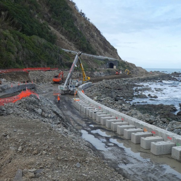 State Highway 1 repair job site