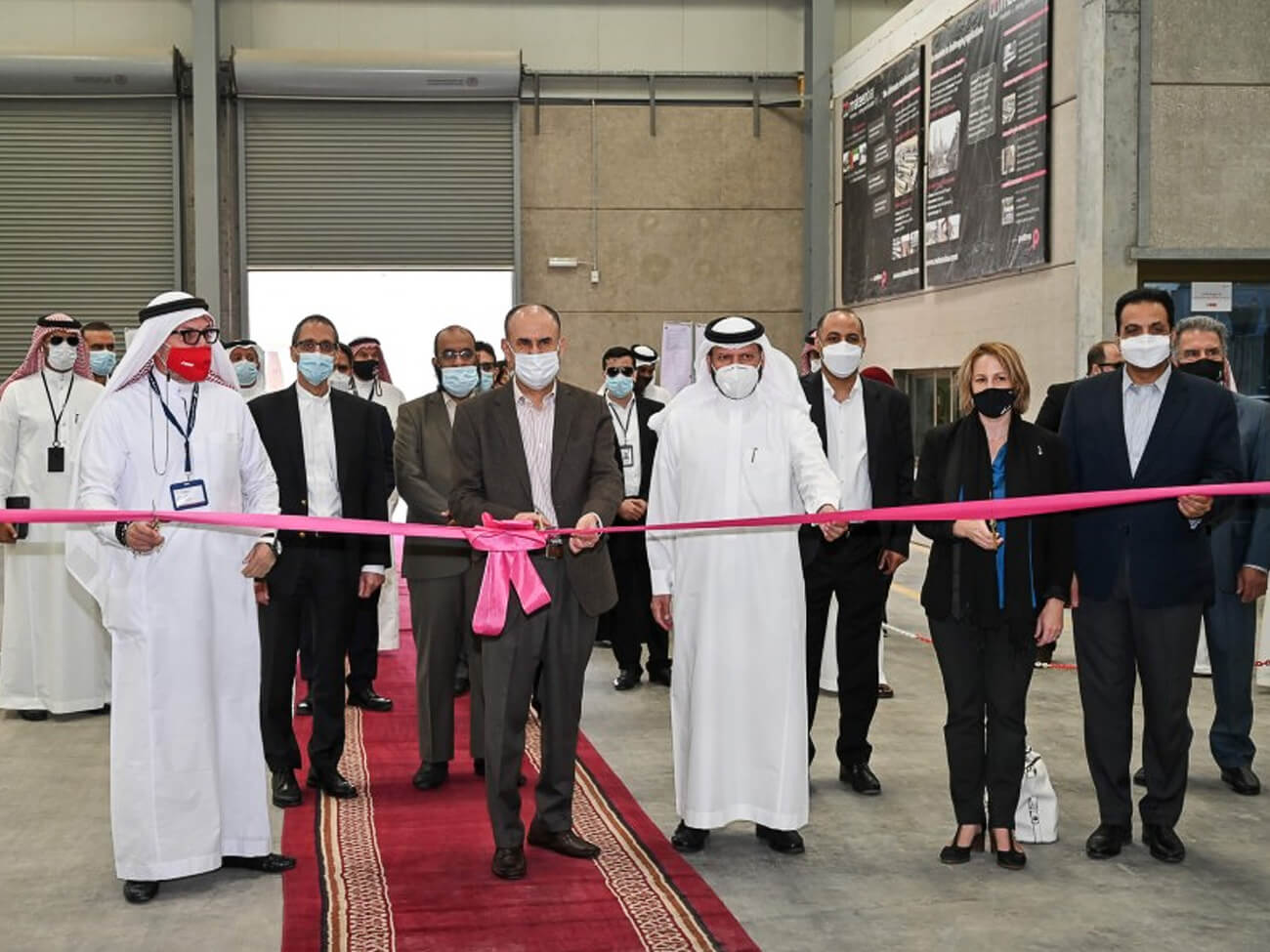 Saudi Aramco inaugurating IKK Mateenbar, the Kingdom’s first GFRP rebar production facility