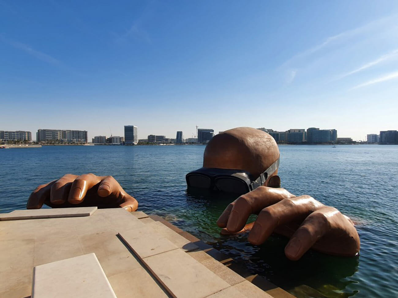 The Giant Sculpture at the Yas Bay Waterfront Development in Abu Dhabi